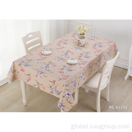 Beautiful Decoration Tablecloth OEM Wholesale Embossed Beautiful Decoration PVC Tablecloth Supplier